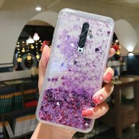 เคสโทรศัพท์สำหรับ OPPO Reno 2 / Reno 2F,เคสซิลิโคน TPU ใสแวววาวทรายไหลกลิตเตอร์แวววาว