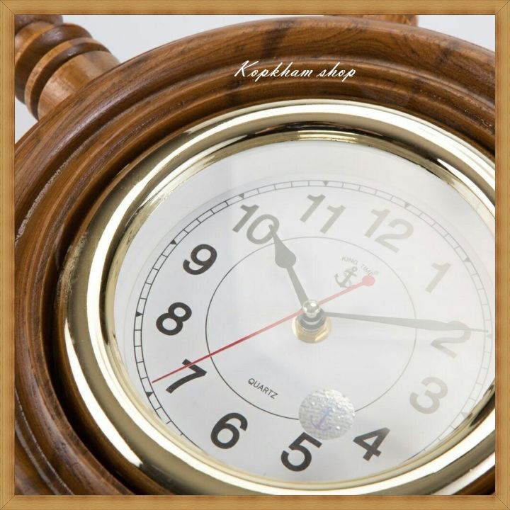นาฬิกา-นาฬิกาแขวน-นาฬิกาไม้-นาฬิกาไม้สักทอง-นาฬิกาติดผนัง-ขนาด-10-นิ้ว