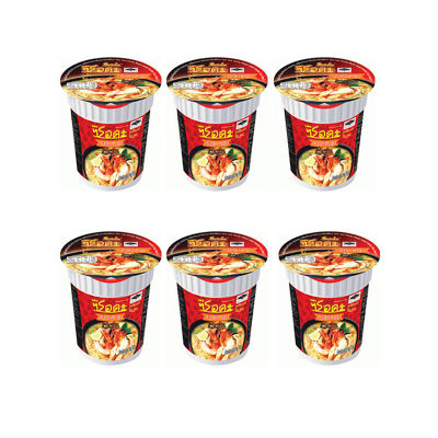 สินค้ามาใหม่! ซือดะคัพ บะหมี่กึ่งสําเร็จรูป รสต้มยำกุ้ง 60 กรัม x 6 ถ้วย Serda instant Noodle Tom Yum Kung 60 g x 6 Cups ล็อตใหม่มาล่าสุด สินค้าสด มีเก็บเงินปลายทาง