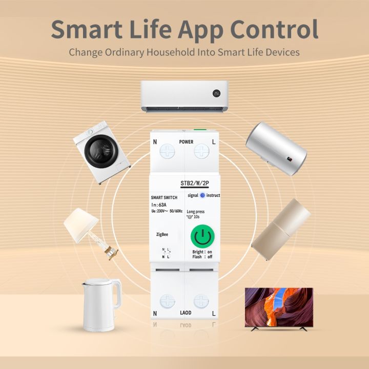 lz-touchmi-tuya-zigbee-smart-circuit-breaker-1p-2p-63a-smart-home-controle-remoto-sem-fio-com-alexa-e-google