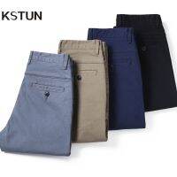 KSTUN กางเกงกางเกงลำลอง2023 Sp สำหรับผู้ชายกางเกงแฟชั่น Chinos ผ้าฝ้ายสลิมฟิตผู้ชายกางเกงแบรนด์เสื้อผ้าผู้ชายแบบเรียบง่าย