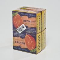 [ส่งฟรี!!!] เบนเนท สบู่ก้อน สูตรซีแอนด์อี สีส้ม 130 กรัม x 4 ก้อนBennett Vitamin C&amp;E Soap Bar 130g x 4 Bars