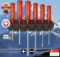 PB Swiss Tools ชุดไขควงปากแบน+ปากแฉก รุ่น PB 244 รวม 6 ตัว พร้อมที่แขวนผนังในชุด ของแท้ 100%