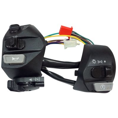 22mm Motorcycle Switches ON/OFF Button Handlebar Ontrol Horn Turn Signal Start Switch for LC135