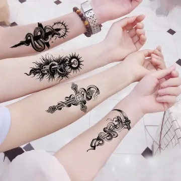 Unique Star Finger Tattoo Stickers For Women Girls Henna Star String  Temporary Tattoos Small Hand Art Tattoo Decals - Temporary Tattoos -  AliExpress