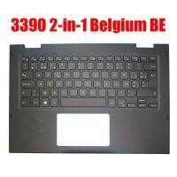 Belgium BE Laptop Palmrest For DELL For Latitude 3390 2-in-1 E3390 0XVH3H XVH3H 02P3FJ 2P3FJ Without Backlit Keyboard Black