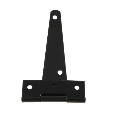 COD 1 Pair Heavy Duty T Hinge Cabinet Shed Door Gate Tee Hinge Black 4inch