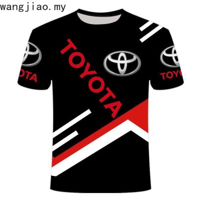Summer New Fashion ferrari Toyota Car Logo Mens Color 3D T Shirt Casual sports tee