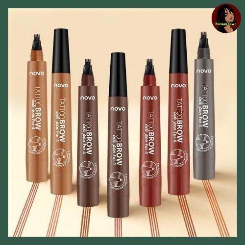 ที่เขียนคิ้ว-novo-tattoo-brow-tint-my-4-tip-brow-หัวแปรง-4-แฉก