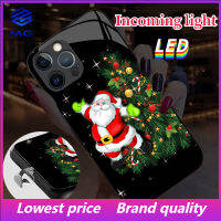 MG TIKTOK ระเบิด Call Christmas LED สำหรับเคสโทรศัพท์ซัมซุง S21ULTRA S21Plus S22Plus S22ULTRA S20PLUS A12 A72 A71 A52 A51 A32 A21S NOTE10 10Plus NOTE20ultra A53 A73ใหม่ปีคุณปู่คริสต์มาส