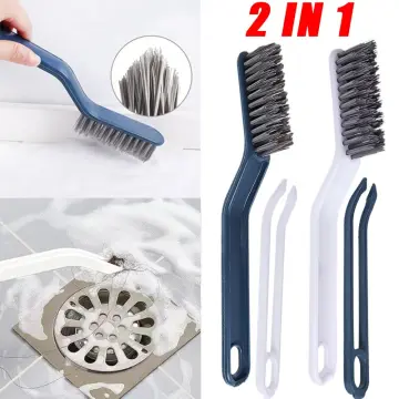 KLIMO Floor Seam Brush Bathroom Cleaning Window Brush Groove Gap Cleaner 2  in 1 V-shaped Brushes