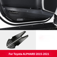 แผ่นป้ายติดประตูสำหรับโตโยต้า Alphard 2015-2021 Hiasan Mobil สไตล์คาร์บอนไฟเบอร์