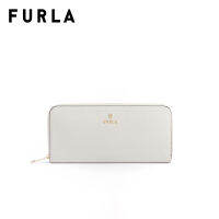 FURLA กระเป๋าสตางค์ผู้หญิง รุ่น MAGNOLIA XL ZIP AROUND SLIM PERLA e+MARMO c int.