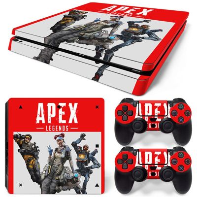PS4เกม APEX ใหม่กรอบรูปลอกสติ๊กเกอร์สกินแบบบางสำหรับคอนโซล Ps4บางและสติกเกอร์ไวนิลบาง2ผิวตัวควบคุมดีไซน์ใหม่รูปลอก