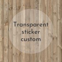 Transparent Label Stickers Personalized Name Custom Transparent Stickers Wedding Stickers Logos Eyelash Waterproof Stickers