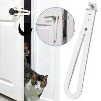 1pc Home Door Safety Chain Guard Latch Bolt Cat Door Holder Latch Durable Cat Feeding Crash Clip Door Hardware Locks Metal film resistance