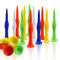 2023✚☍ New golf nail Tee ball holder 80mm limit nail three-section height plastic resistant to hitting toughness good mixed color hair