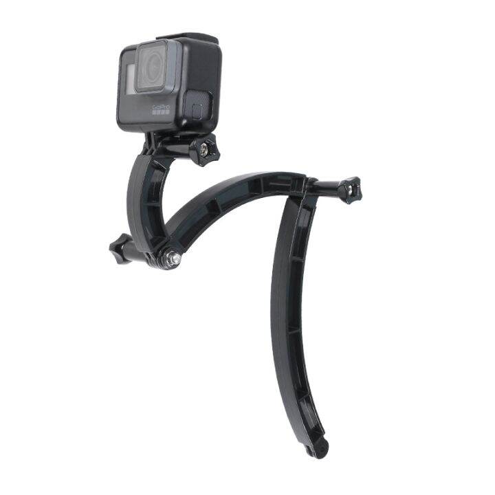 การต่อแขน-dudukan-helm-3ทางก้านไม้เซลฟี่ปุ่มโค้งสำหรับ-gopro-11-10-9-8-7-sjcam-เหมาะสำหรับ-xiaomi-yi-4k-dji-กล้อง-go-pro