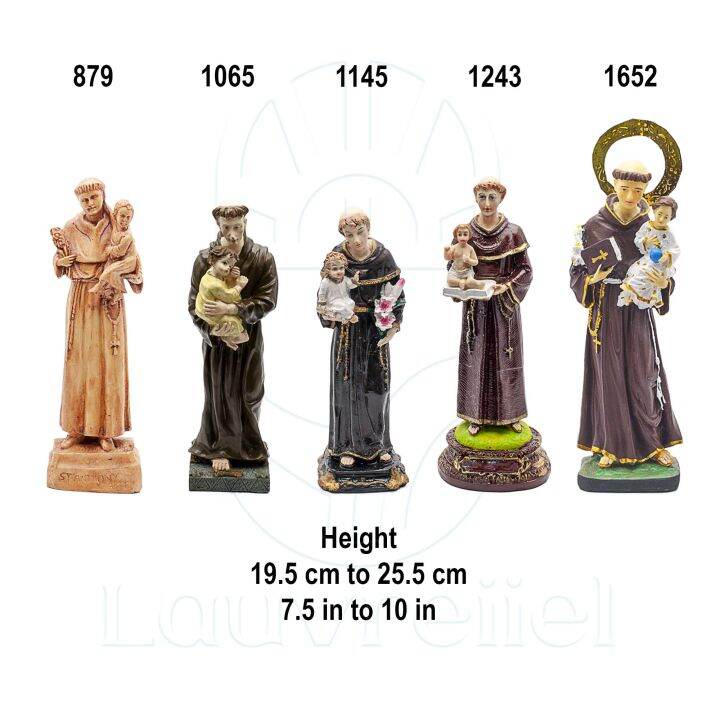 Saint Anthony of Padua Statue Patron Saint Figurine Religious Altar