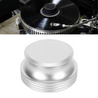 LP ไวนิล Turntable Disc Stabilizer อลูมิเนียมไฮไฟบันทึกน้ำหนัก Stabilizer ลดการสั่นสะเทือนสำหรับเครื่องเล่น