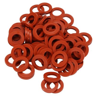 Outdoor Garden Hose rubber Washer Gasket, 90Pcs Red O-Rings rubber Washer Gasket Combo Pack for 3/4Inch Garden Hose and Water Faucet