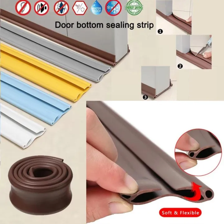 PVC Door Bottom Sealing Strip Door Draft Stopper Seal Strip Noise