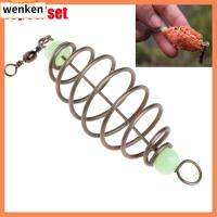 WENKEN 10 Pcs/Set ร้อน การระเบิด มะกอก แฮงกิ้งแทคเคิล เครื่องป้อนสแตนเลส ล่อสปริง เหยื่อตกปลา