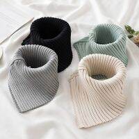 [A Flexible] ผู้หญิง39; S ScarfWinterWarm ปกป้องปากมดลูกกระดูกสันหลังยืดถักปลอมปกขนสัตว์คอสูงเสื้อเอี๊ยมหญิง