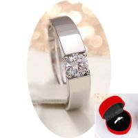แหวนคู่ความรู้สึกมารยาทในการแต่งงาน 925 สีเงิน dr แหวนเพชรชายหญิง ins ของขวัญแหวนแต่งงานคู่ hot