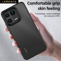 Lereach ผิวด้านโปร่งใสเคสสำหรับ Xiaomi 13 Pro Ultra 13Pro กรอบ TPU แบบนุ่มฝาครอบเคสโทรศัพท์ฮาร์ดดิสก์ PC