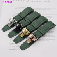 Fluorine rubber band hook men sport alternative green ghost huawei seiko quick release strap 22 mm