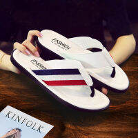 CWMen แฟชั่นหนัง Flip Flops Handmade PU รองเท้าแตะกลางแจ้งสบาย Breathable รองเท้าแตะคลาสสิก Casual Flats รองเท้า39-46