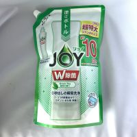 P&amp;G Joy green tea Upside Down น้ำยาล้างจาน ชนิดเติมสำหรับขวด หัวคว่ำ สูตรฆ่าแบคทีเรีย กลิ่น ชาเขียว