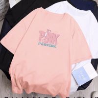 ใหม่! เสื้อยืดแฟชั่นสไตล์เกาหลีPINKราคาถูก มี 3 สี