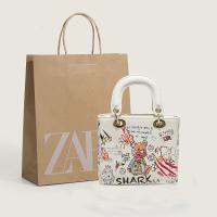 Zara➤ ฮ่องกงซื้อใหม่พิมพ์ลายปาร์ตี้เล็กๆกับกระเป๋าในแง่แฟชั่นกระเป๋าหิ้วถุงกระเป๋าพักผ่อนสำหรับสตรีอาวุโสโจ๊กเกอร์