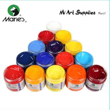 Maries A1100 Acrylic Paints 100ml Set Stone Wall Clothes Painting Materials  with Cans for Students Beginners Drawing