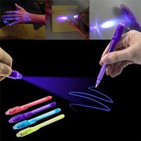 1PCS School Office Drawing Magic Highlighters 2 in 1 UV Black Light Combo Creative Stationery Invisible Ink Pen Highlighter