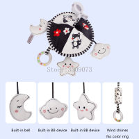 Rattle For Kids Baby Toys 0-12 Month Set Newborn Infant Black White Soft Plush Cute Animal Hanging Mobile On The Bed Bell Gift