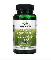 [ สมุนไพร ใบเชียงดา ] Swanson, Gymnema Sylvestre Leaf, Full Spectrum (400 mg) x 100 แคปซูล