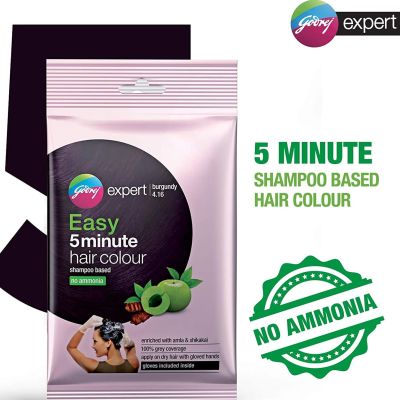 Godrej Expert Easy 5 Minute Hair Colour Sachet - Burgundy.