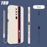 YBD 2021ดีไซน์ใหม่ด้านข้างเคสโทรศัพท์มีลายสำหรับ OPPO A9 2020 A5 2020ปลอก Race Track รูปแบบด้านที่แม่นยำฝาครอบเลนส์ป้องกันเลนส์ด้วยเชือกฟรี