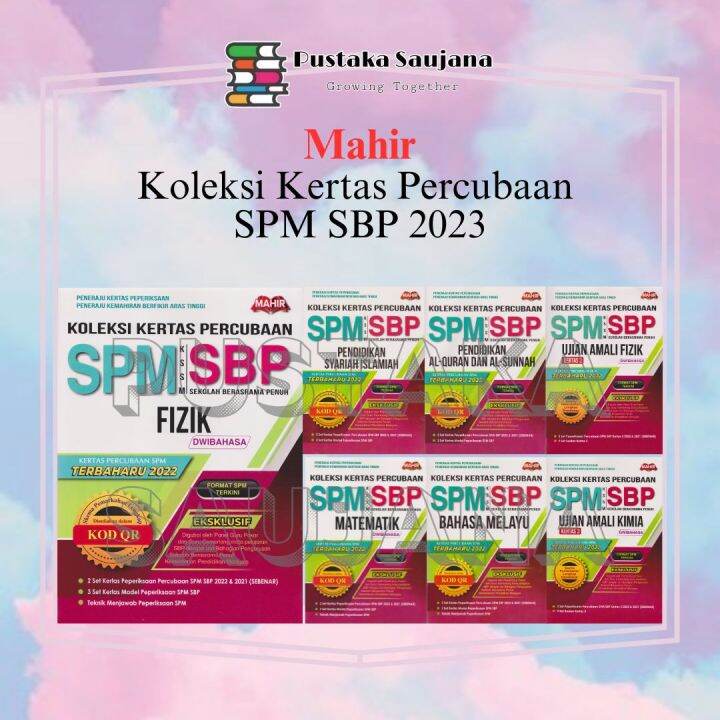 [Saujana] MAHIR Koleksi Kertas Percubaan SPM SBP 2023 | Lazada