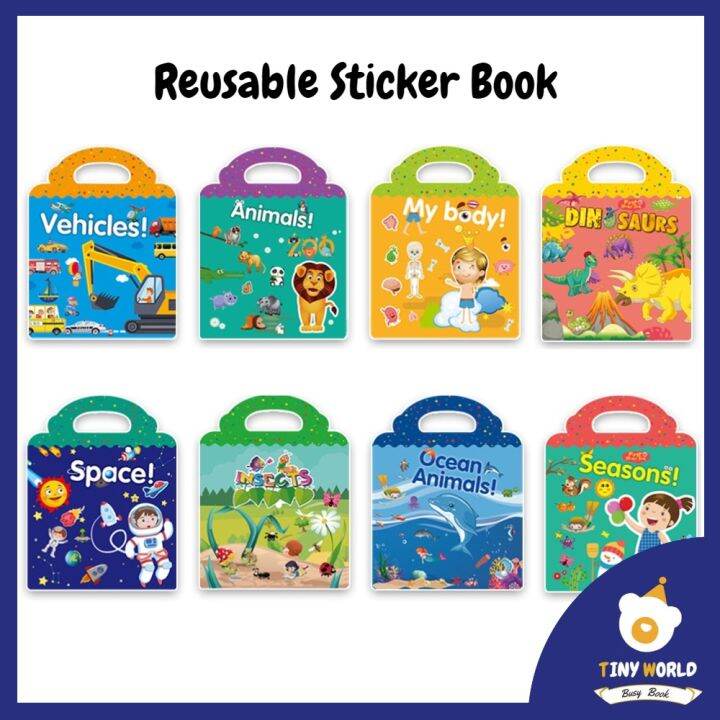 Reusable First Sticker Book for Kids Jelly Sticker busy book activity ...