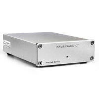 FX-AUDIO BOX02 Phono Preampเสียงอิเล็กทรอนิกส์สเตอริโอMM/MCแผ่นหมุนเครื่องเล่นจานเสียงPreamplifier DC 12V