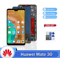 AMOLED สุดๆสำหรับชิ้นส่วนจอสัมผัสแอลซีดีของเครื่องแปลงดิจิทัล Huawei Mate 30 TAS-L09 TAS-L29สำหรับ Huawei Mate 30 TAS-TL00แอลซีดี AL00