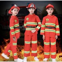 เสื้อผ้าเด็ก พร้อมส่งจากไทย ครบเซท ชุดดับเพลิง ชุดนักดับเพลิง ชุดดับเพลิงเด็ก ชุดอาชีพ ดับเพลิง (k010) เสื้อผ้าเด็กผช เสื้อผ้าเด็กผญ