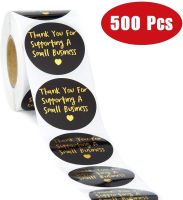 500pcs/Roll Thank You Stickers Aesthetic Seal Homemade Thank You Stickers for Buying Baking Commercial Stationery Stickers Label Stickers Labels