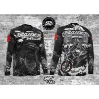 [In stock] 2023 design Suzuki Raider V2 Black Full Sublimation Motorcycle Long-sleeved Shirt，Contact the seller for personalized customization of the name