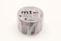 mt masking tape English newspaper (MTEX1P75) / เทปตกแต่งวาชิ ลาย English newspaper แบรนด์ mt masking tape จากประเทศญี่ปุ่น