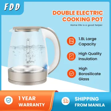 High Borosilicate Glass 1.8L/2.0L Stainless Steel Electric Kettle